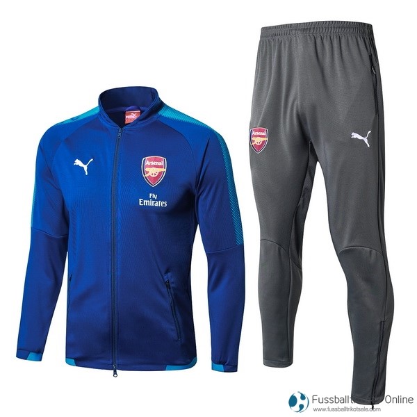 Arsenal Trainingsanzug 2017-18 Blau Marine Fussballtrikots Günstig